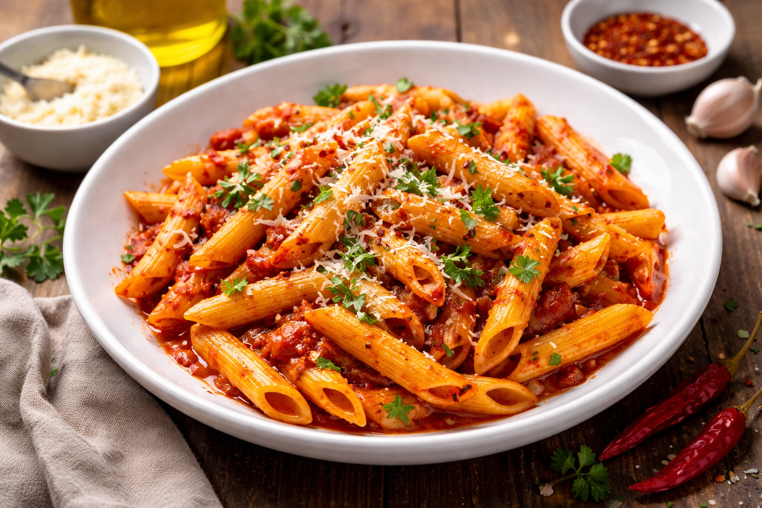 penne arrabbiata