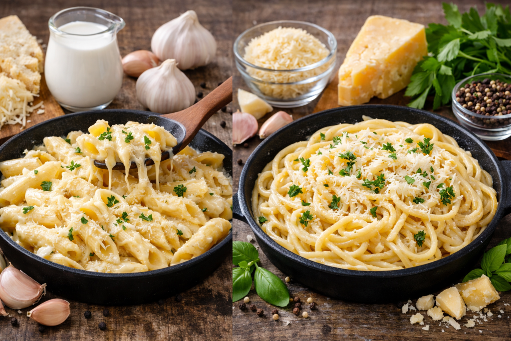 Tejszínes tészták