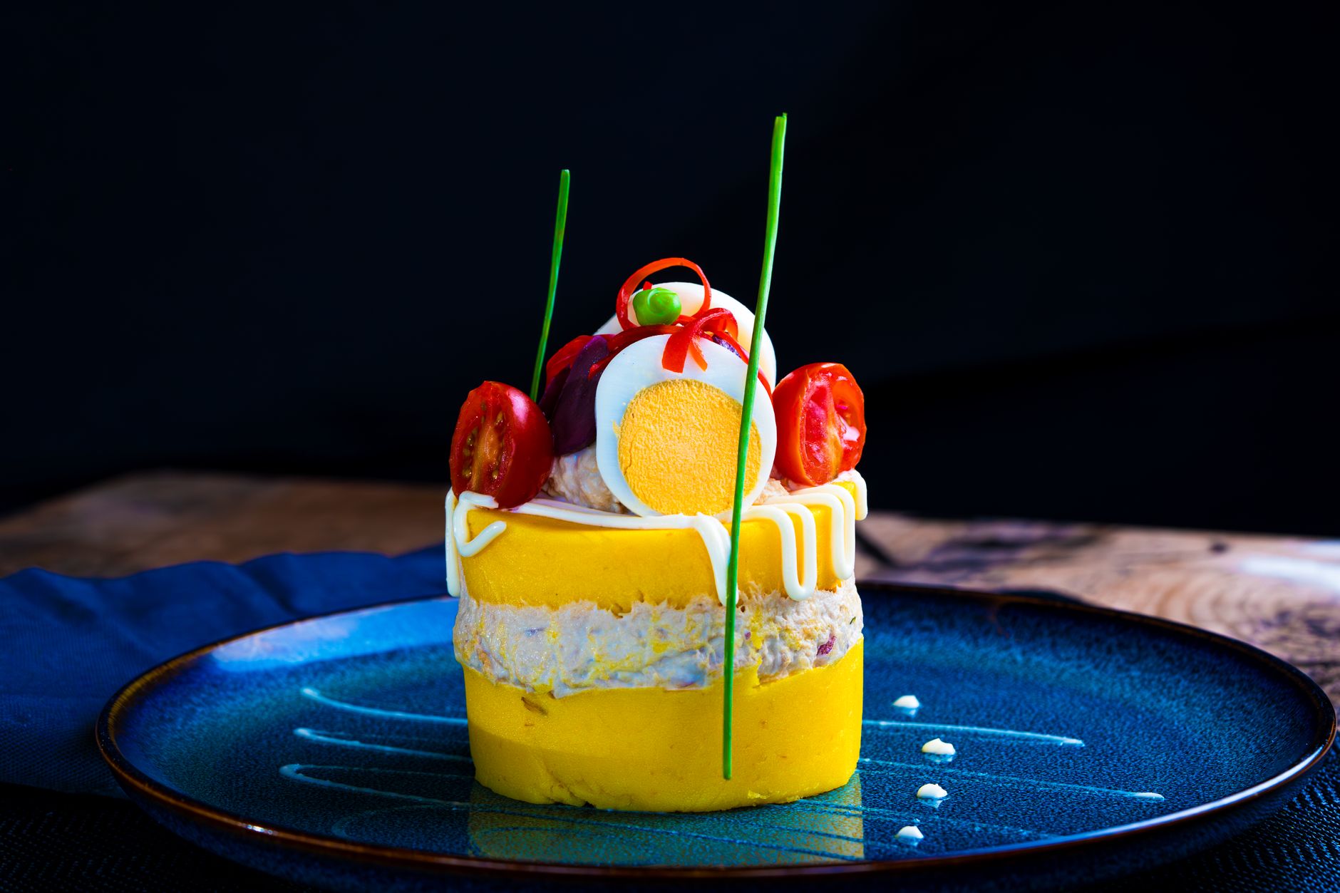 Perui causa limeña – krémes rétegelt burgonyasaláta Limából