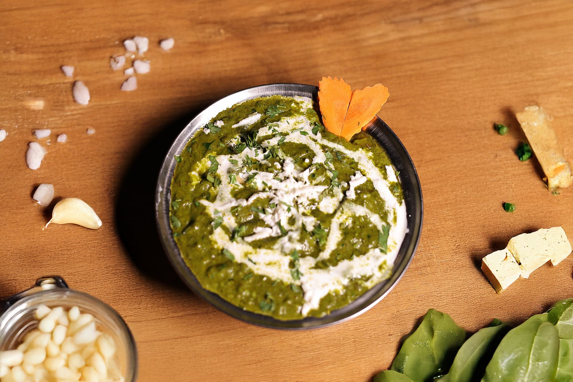 Indiai palak paneer – krémes spenótos házi sajt receptje